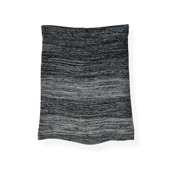 NWT LOFT Mini Sweater Skirt Marled Gray Ombré Stretchy Knit Sz Small - Picture 1 of 14